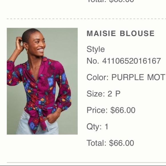 Anthro Maisie Blouse - no longer available in store - Picture 5 of 5